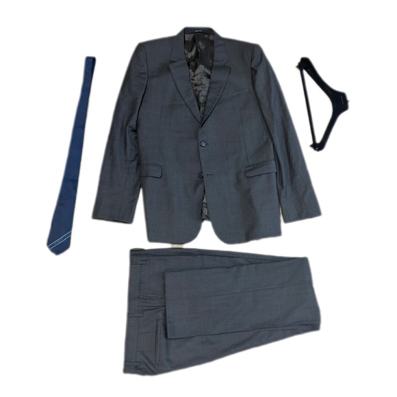 Givenchy Other - GIVENCHY Suit (42, Grey Solid) + Givenchy Tie and Hanger